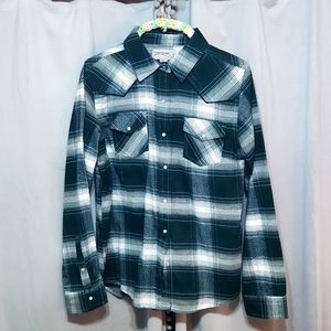 Pearl-snap western shirt